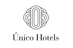Luxcambra customer logo with name Único Hotels