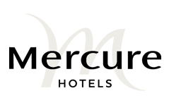 Luxcambra customer logo with name Mercure Hotels